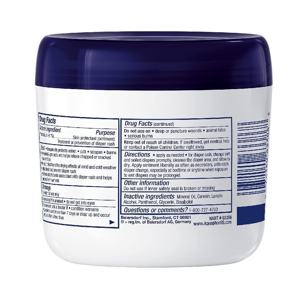 Baby Healing Ointment Advanced Therapy Skin Protectant, Dry Skin and Diaper Rash Ointment, 14 Oz Jar