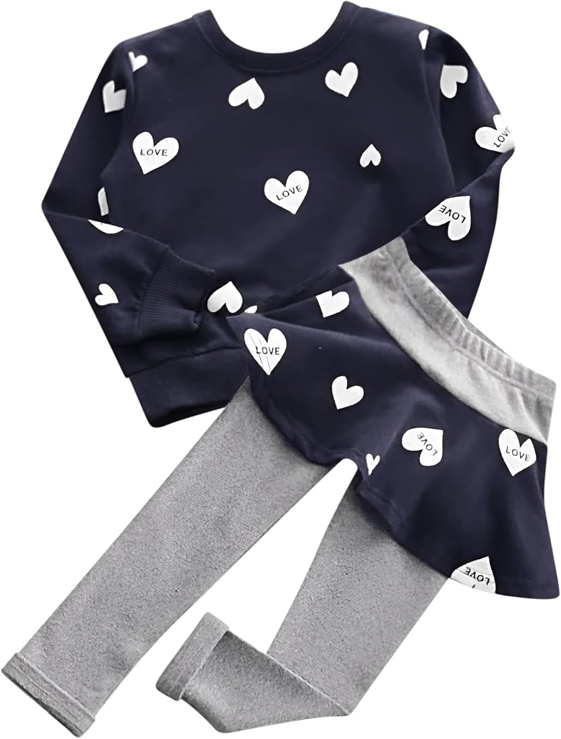Adorable Cute Toddler Baby Girls Clothes Set,Long Sleeve T-Shirt +Pants Outfit