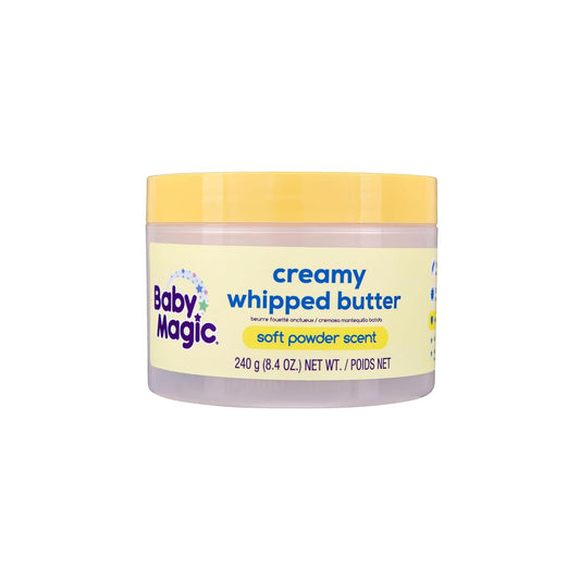 Baby Magic Creamy Whipped Butter | Helps Keep Skin Feeling Healthy and Baby Soft | Shea Butter & Colloidal Oat | 8.4 Fl Oz.