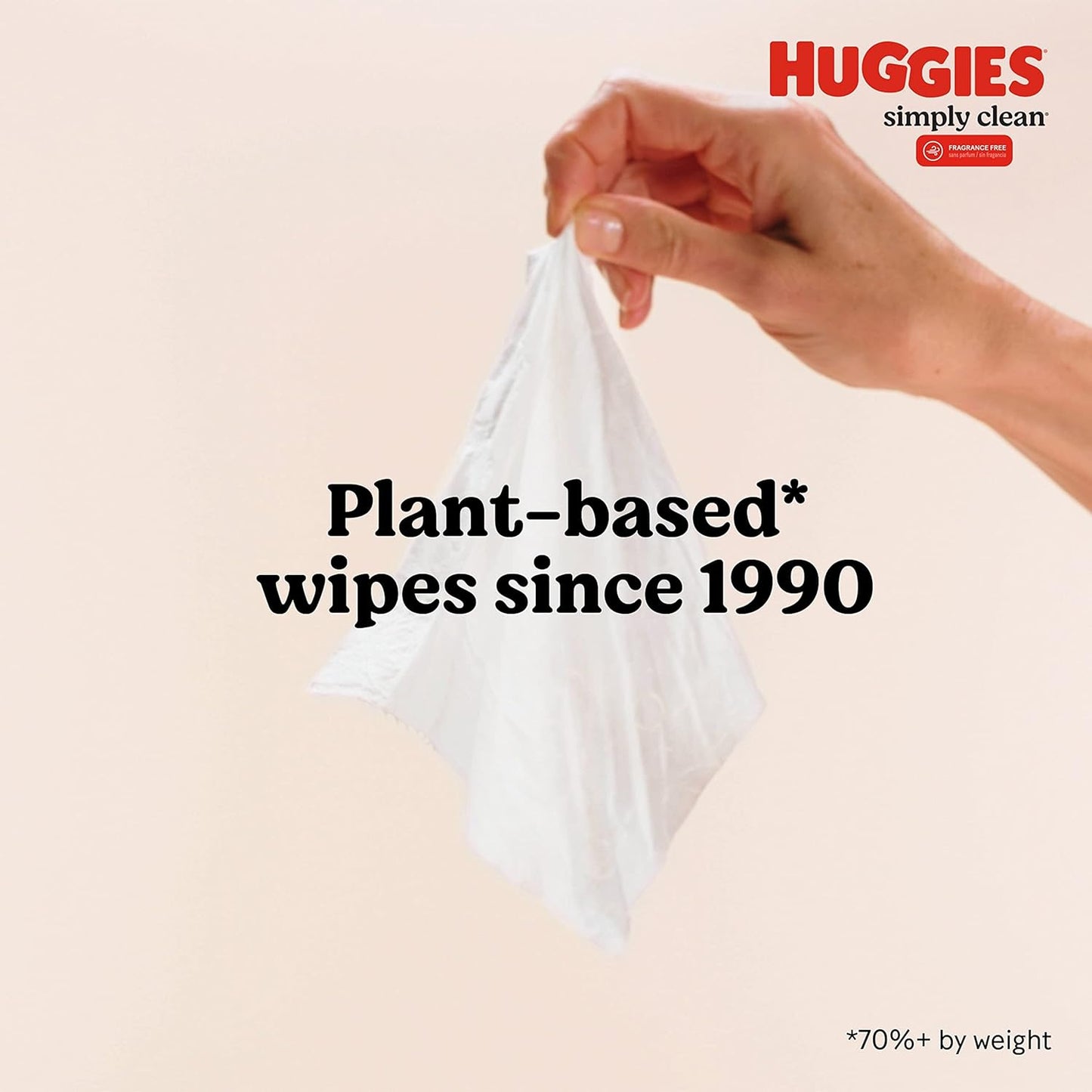 Simply Clean Fragrance-Free Baby Wipes, Unscented Diaper Wipes, 11 Flip-Top Packs (704 Wipes Total)